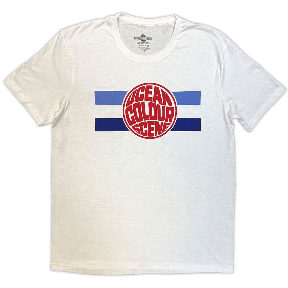 Ocean Colour Scene - Sphere Logo Heren Tshirt - Wit